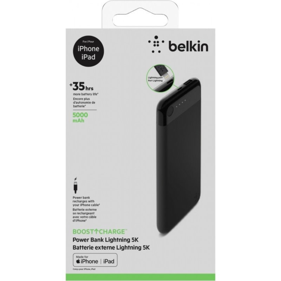 BELKIN POWERBANK 5K WITH LIGHTING CONNECTOR