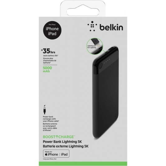 BELKIN POWERBANK 5K WITH LIGHTING CONNECTOR